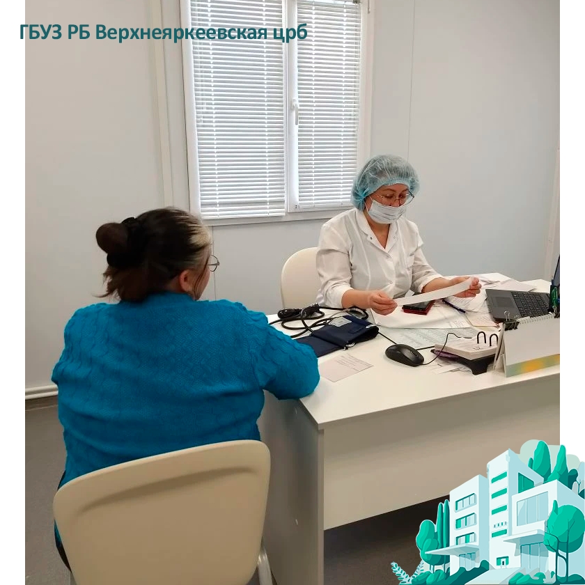 Врач-терапевт Сахаутдинова Ляйсан Юлаевна провела прием в ФАПе деревни Марино