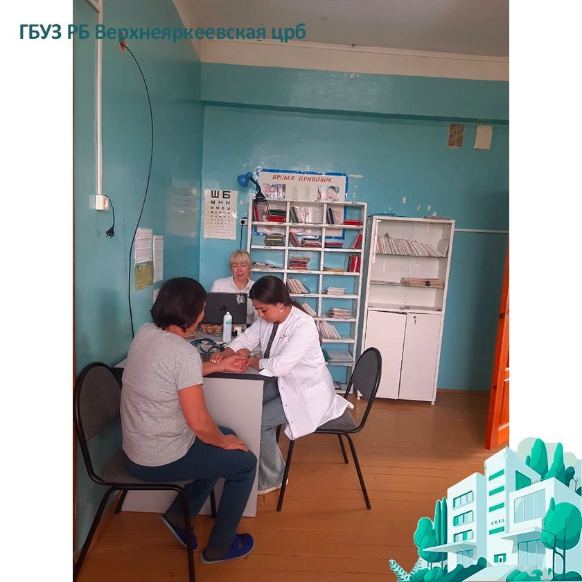 Врачи больницы провели выездной прием жителей села Старокиргизово