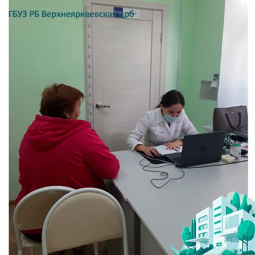 Врач-терапевт Хайбрахманова Айгуль Назимовна провела выездной приём в деревне Тупеево