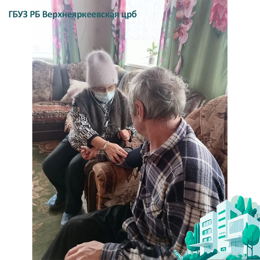 Врач-терапевт Нуриманова Гульнара Назимбековна посетила жителей деревни Кипчаково