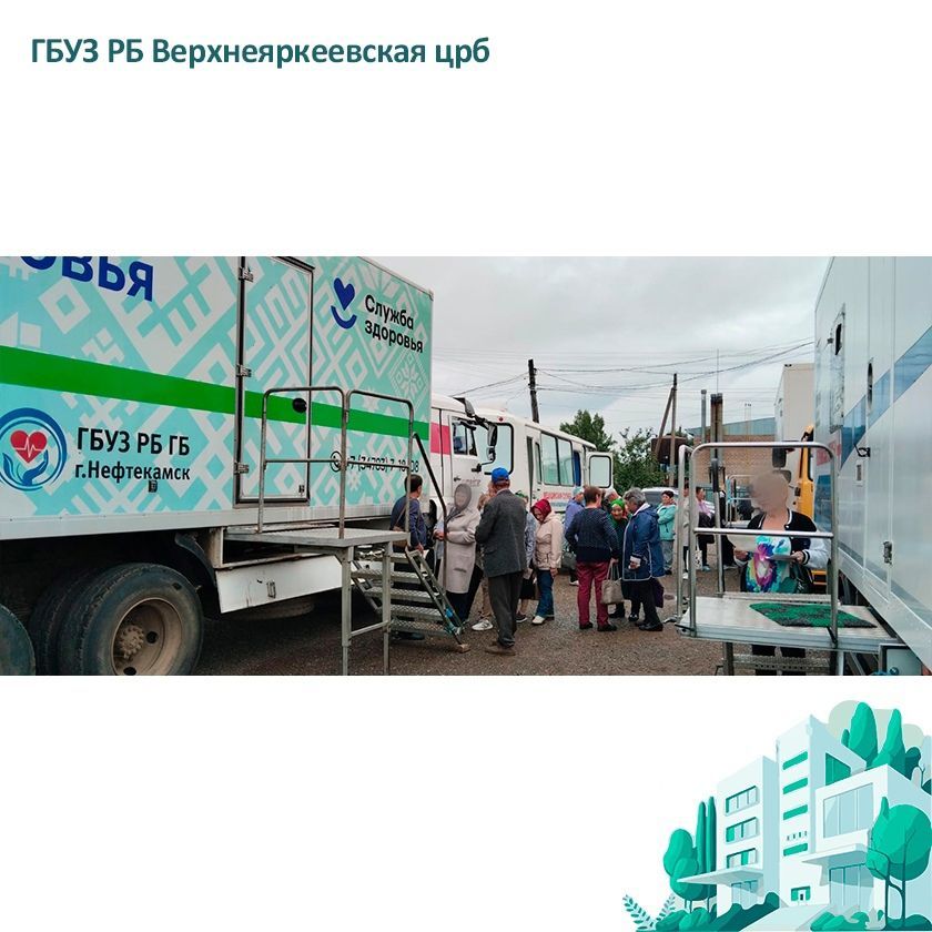 1 июля специалисты "Поезда здоровья" побывали в селе Верхнеманчарово