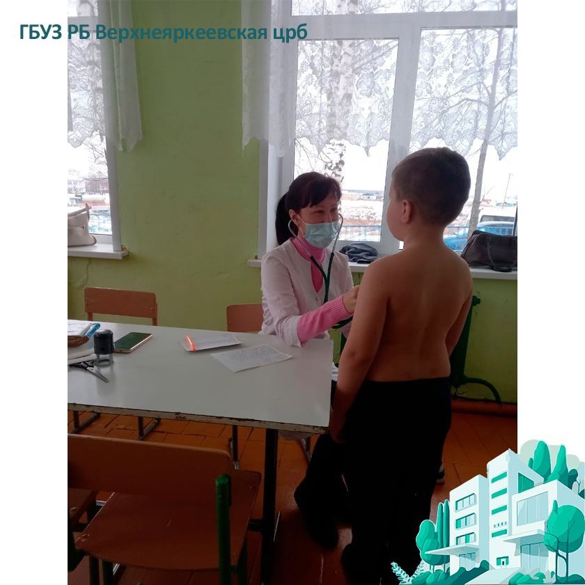 Врач-педиатр Кадырова Гульнур Халиловна провела дежурство в деревне Лаяшты