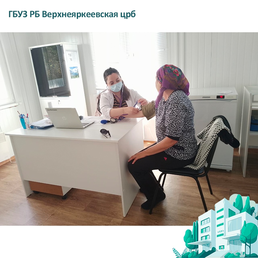 24 сентября врачи Верхнеяркеевской больницы провели выездной прием пациентов