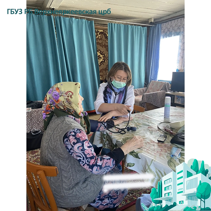 1 апреля Сахаутдинова Ляйсан Юлаевна провела прием в ФАПе деревни Груздевка