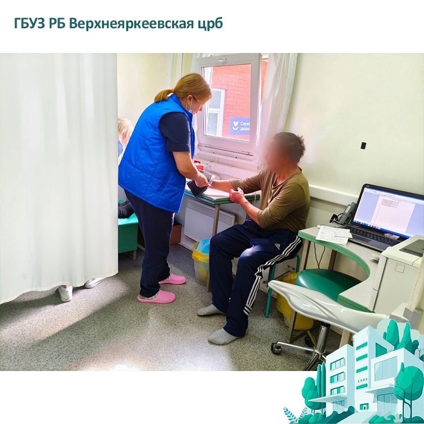 Сегодня, 3 июля, "Поезд здоровья" работал в селе Дюмеево