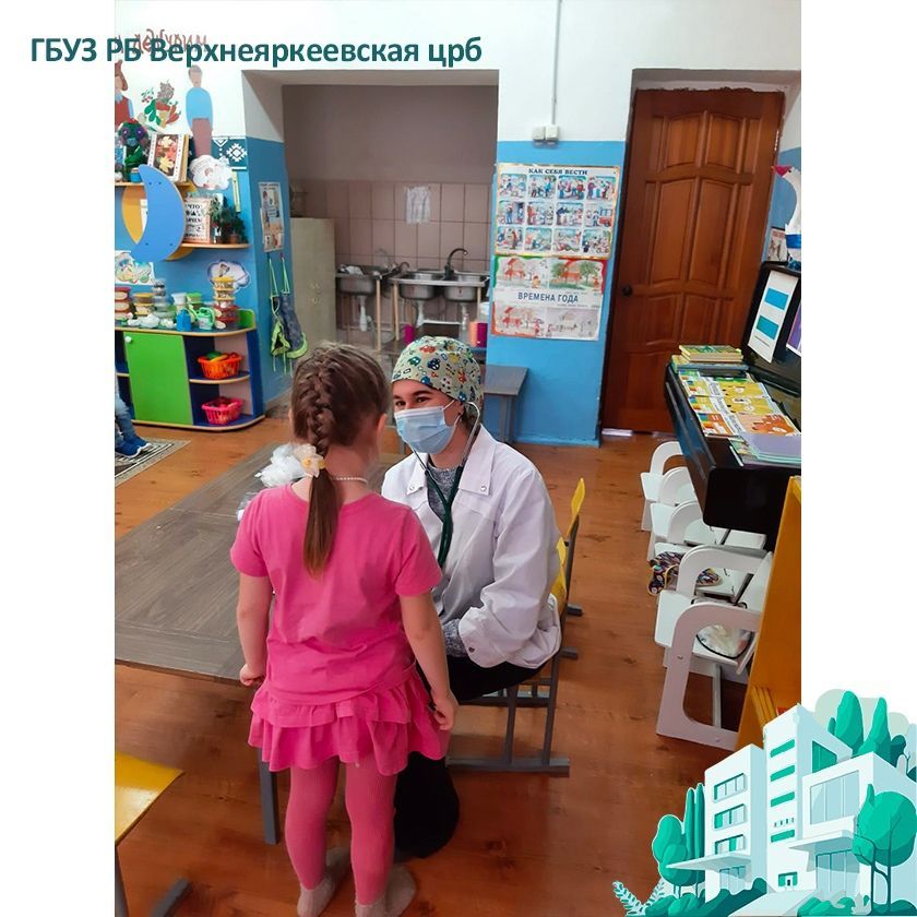 Врач-педиатр Эльнара Мадисовна Фатхелисламова провела дежурство в деревне Аначево